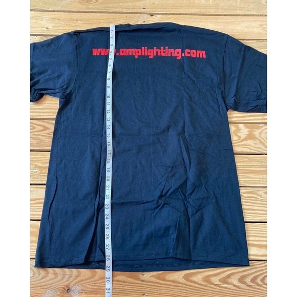 NEW Port and Company Amp Lighting T Shirt Large Men’s Black Short Sleeve - Picture 6 of 7
